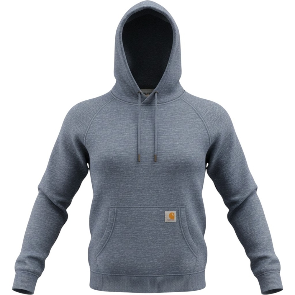 Carhartt Hoodie Womens XS Blue Excellent Relaxed Fit Marl Pullover 103591